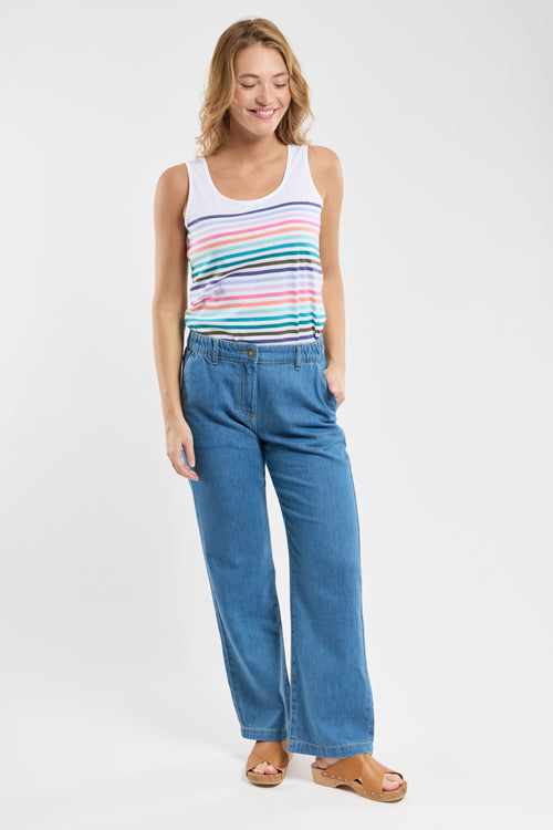 Striped 10-colour vest top - light cotton - Armor-lux - 3