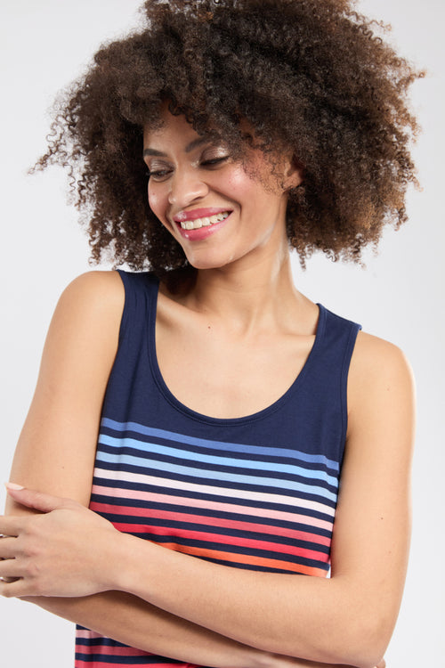 Striped 10-colour vest top - light cotton - Armor-lux - 2