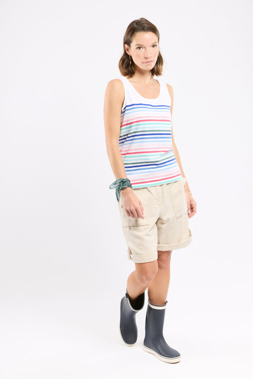 Striped 10-colour vest top - light cotton - Armor-lux - 3