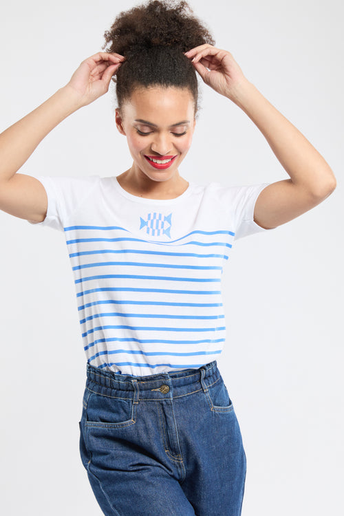 Fish Breton striped shirt - light cotton - Armor-lux - 4