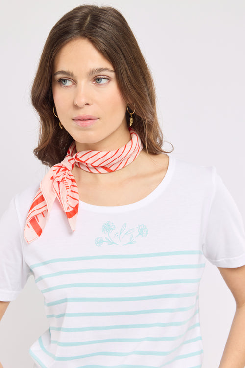 Matrosenshirt „Blumen“ - leichte Baumwolle - Armor-lux - 2