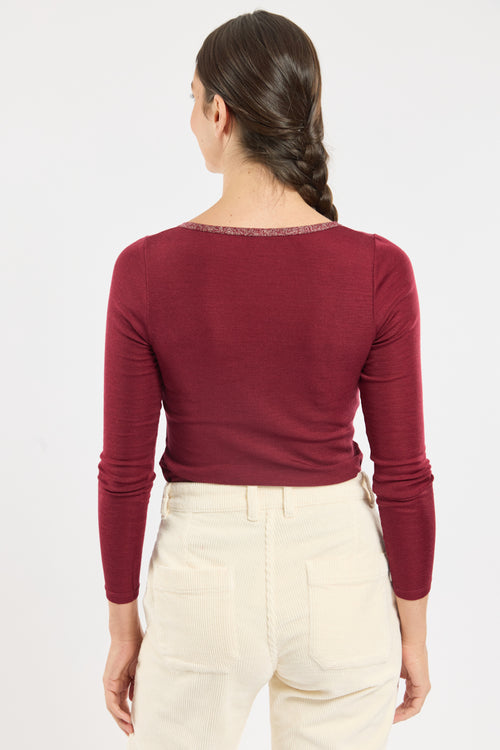 Long sleeved t-shirt - wool and silk - Armor-lux - 4