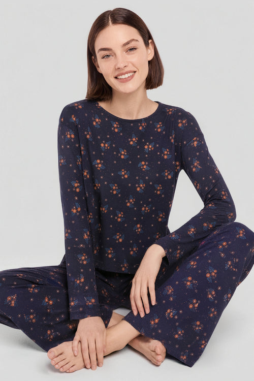 Pyjama imprimé long - coton - Armor-lux - 1