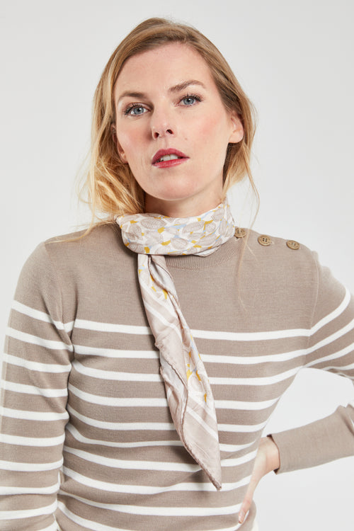 Square with leaf print - Armor-lux - 1