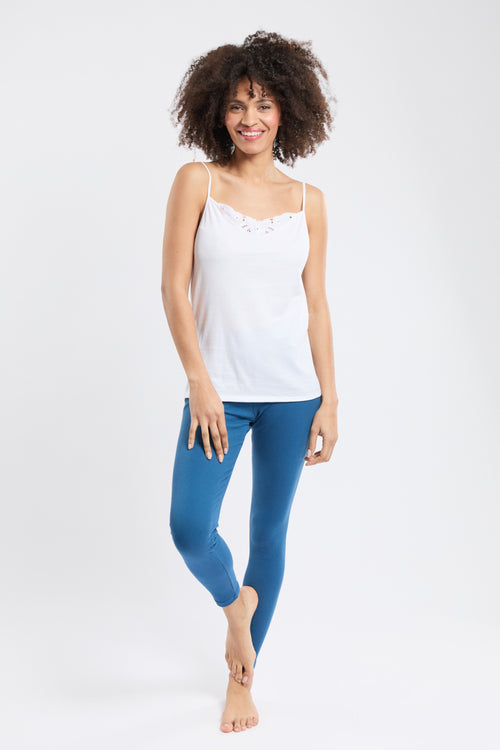 Caraco avec dentelle - coton léger issu de l