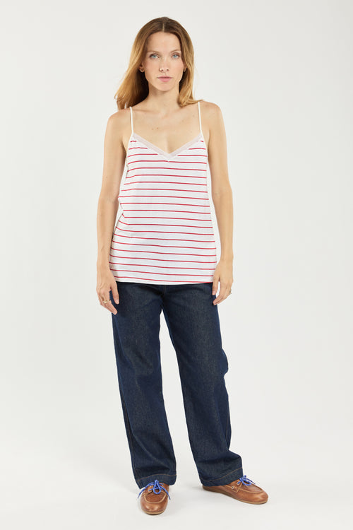 Striped camisole - light organic cotton - Armor-lux - 3