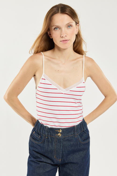 Striped camisole - light organic cotton - Armor-lux - 1