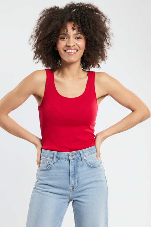 Débardeur uni - coton léger issu de l