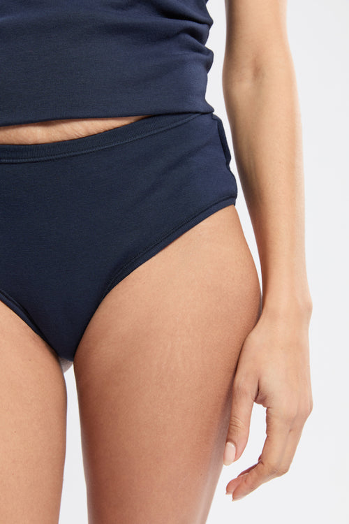 Culotte taille moyenne - coton issu de l