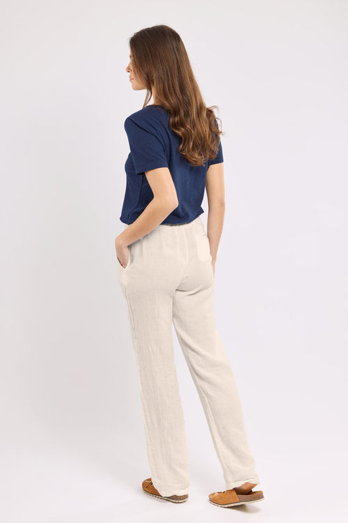Hose mit Gummizug in der Taille – Leinen - Armor-lux - 3