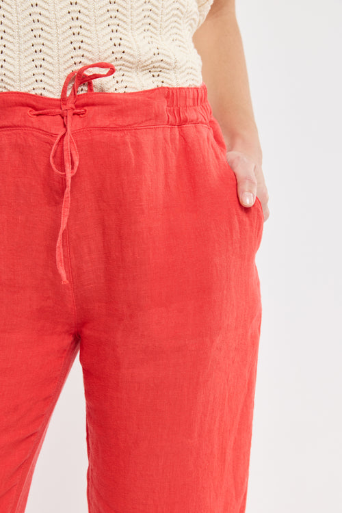 Pantalon taille élastique  - lin - Armor-lux - 4