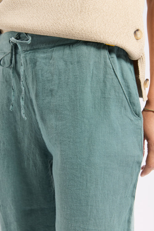 Pantalon taille élastique  - lin - Armor-lux - 2