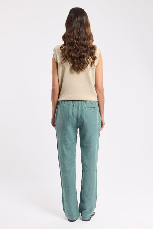 Pantalon taille élastique  - lin - Armor-lux - 3