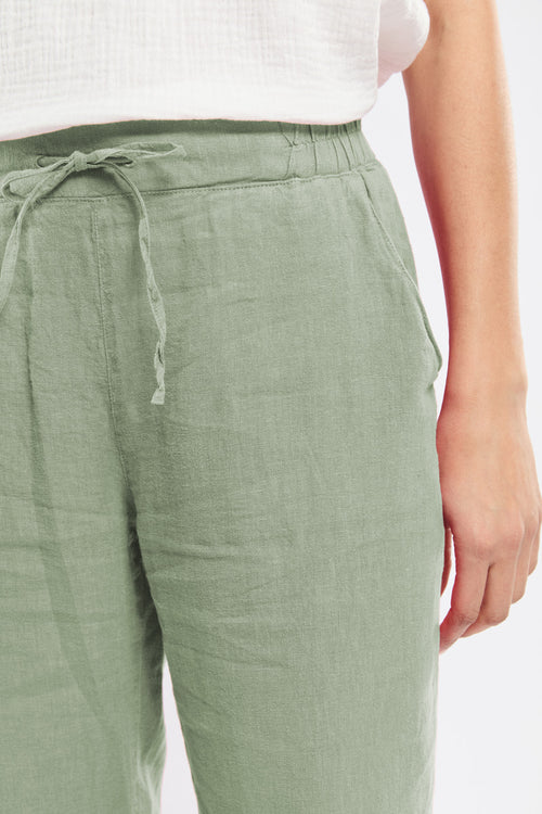 Elasticated waist trousers - Linen - Armor-lux - 3