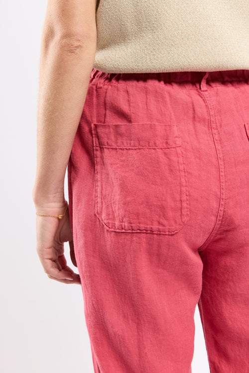 Pantalon taille élastique  - lin - Armor-lux - 4