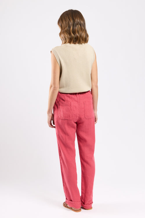 Pantalon taille élastique  - lin - Armor-lux - 3