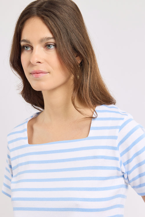Matrosenshirt mit eckigem Ausschnitt – rustikale Baumwolle - Armor-lux - 2