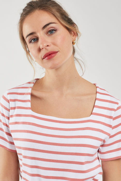 Marinière col carré - coton rustique - Armor-lux - 3