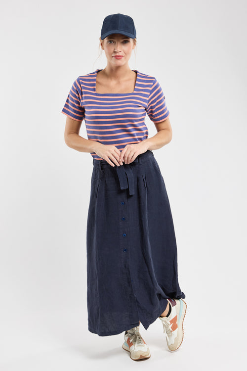 Marinière col carré - coton rustique - Armor-lux - 3