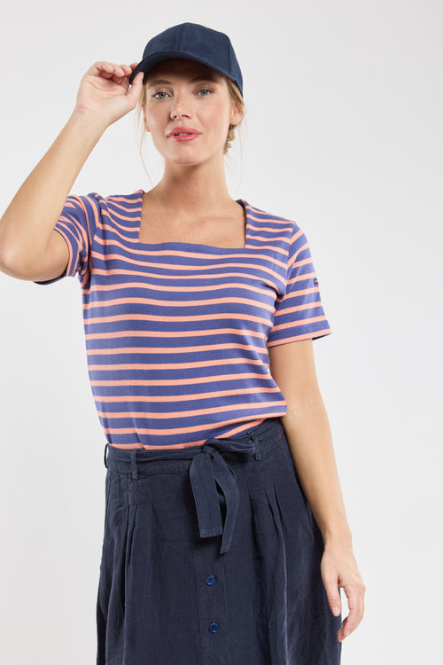 Marinière col carré - coton rustique - Armor-lux - 2