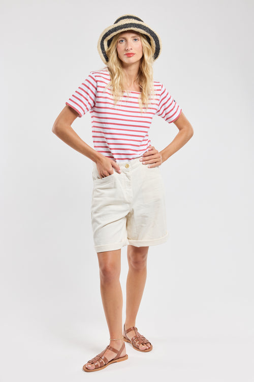 Breton shirt with square neckline - rustic cotton - Armor-lux - 3