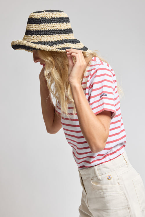 Breton shirt with square neckline - rustic cotton - Armor-lux - 2