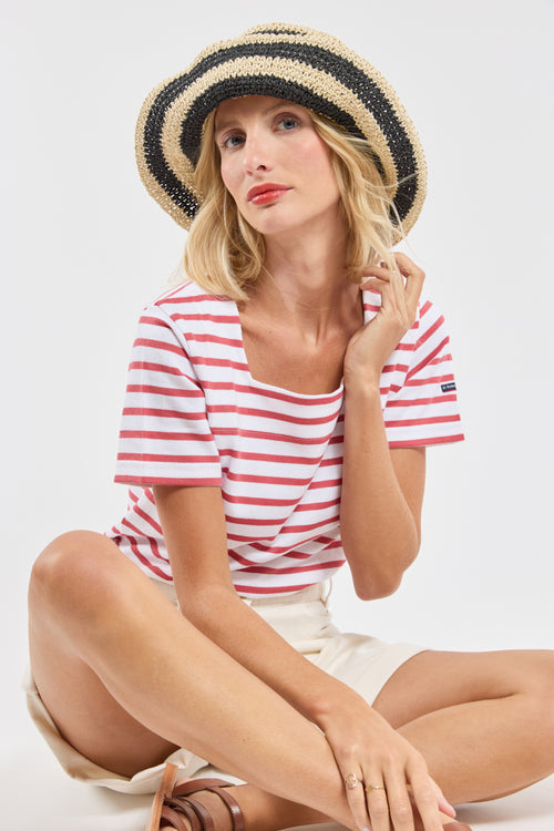 Marinière col carré - coton rustique - Armor-lux - 4