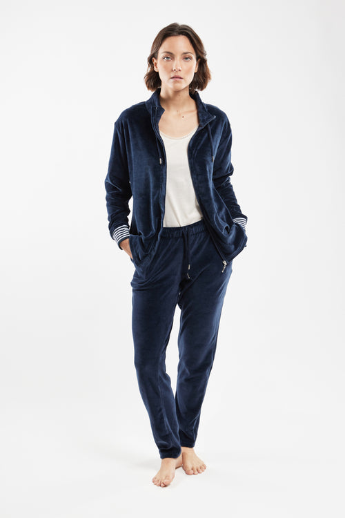 Homewear-Jacke mit Reißverschluss – Samt - Armor-lux - 4