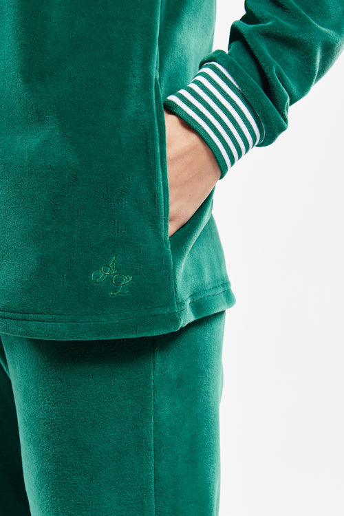 Zipped loungewear jacket - velvet - Armor-lux - 3