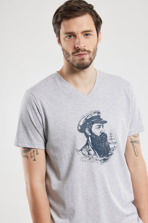 T-Shirt „Marine“ – leichte Baumwolle - Armor-lux - 1