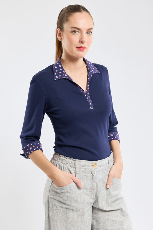 Polo motifs floraux - coton - Armor-lux - 3