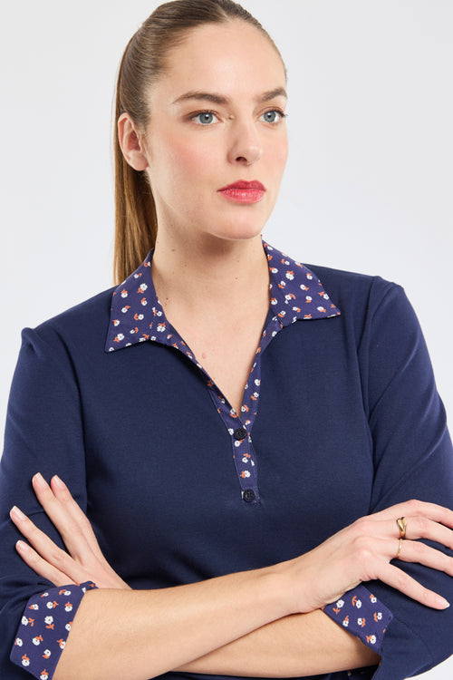Poloshirt mit Blumenmuster – Baumwolle - Armor-lux - 2