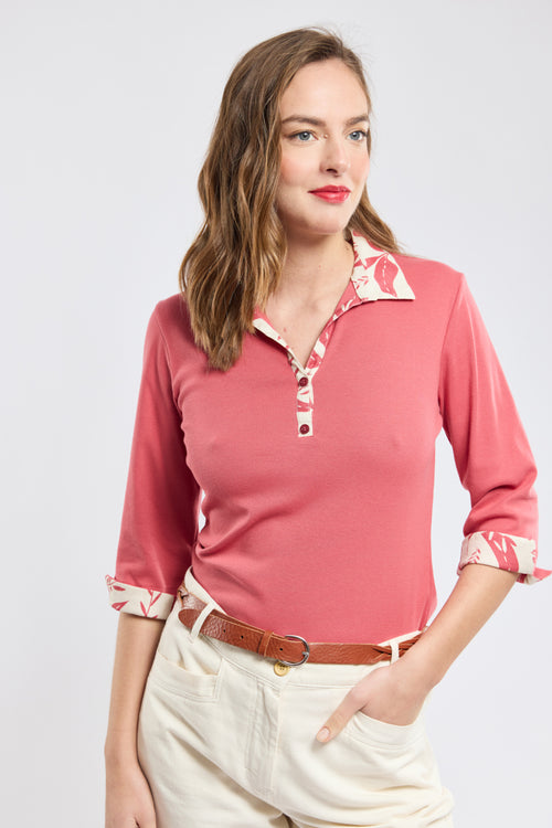 Polo motifs végétaux - coton - Armor-lux - 3