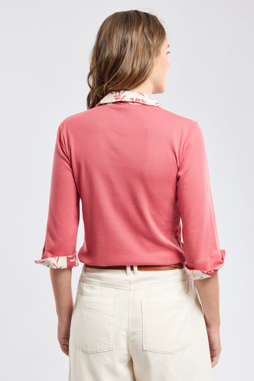 Polo shirt with plant pattern - cotton - Armor-lux - 5