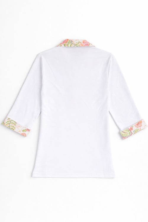 Polo motifs floraux - coton - Armor-lux - 2