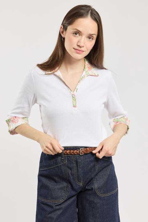 Poloshirt mit Blumenmuster – Baumwolle - Armor-lux - 1