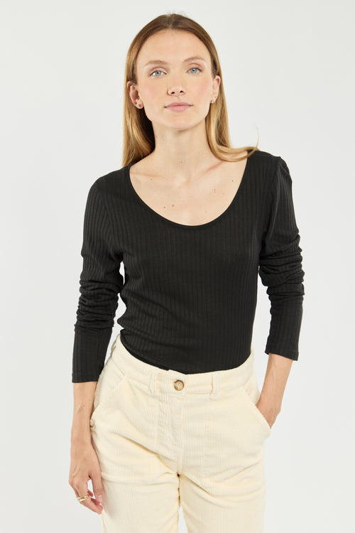 T-Shirt mit langen Ärmeln – Lyocell und Baumwolle - Armor-lux - 1