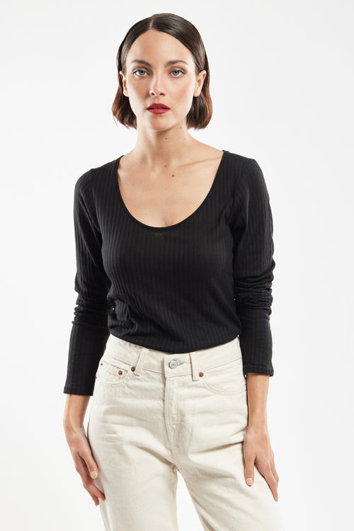 Long-sleeved t-shirt - Lyocell and cotton - Armor-lux - 1