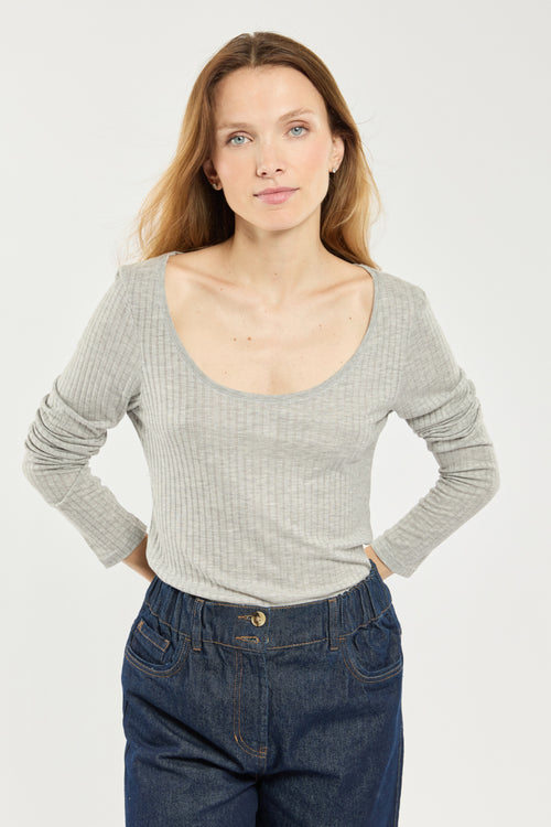T-Shirt mit langen Ärmeln – Lyocell und Baumwolle - Armor-lux - 1