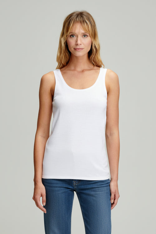 Plain tank top - cotton and kapok - Armor-lux - 1