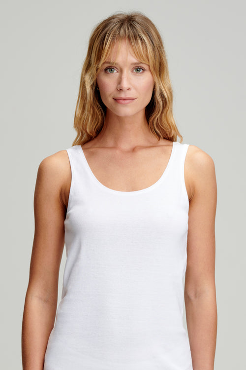 Plain tank top - cotton and kapok - Armor-lux - 2