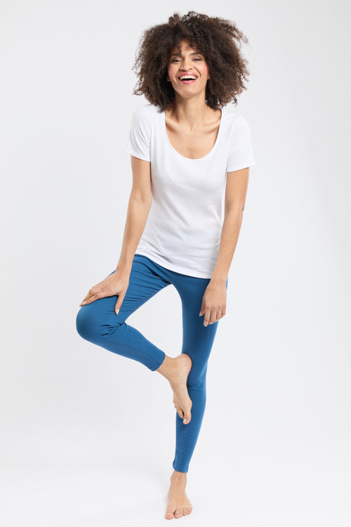 T-shirt uni - coton et kapok - Armor-lux - 4