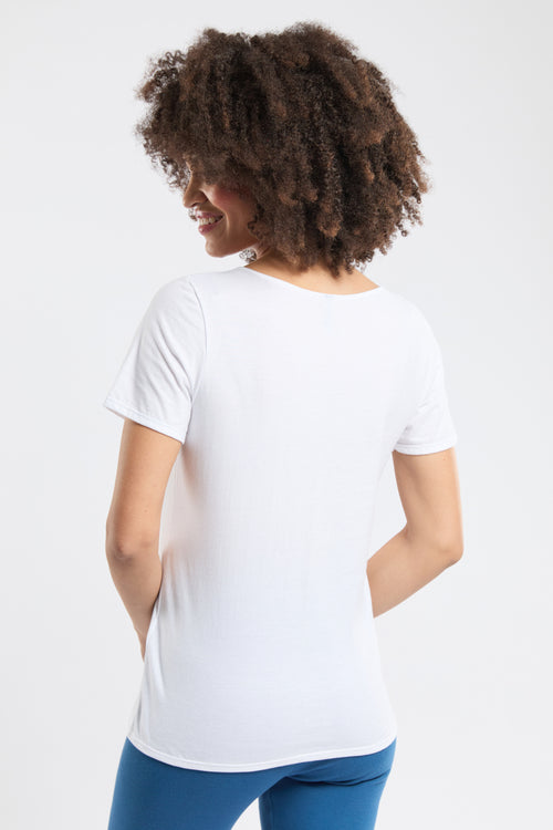 Plain V-neck T-shirt - light organic cotton - Armor-lux - 3