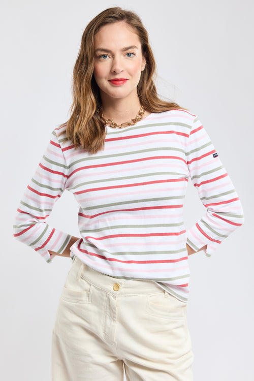 Three-colour Breton striped shirt – rustic cotton - Armor-lux - 3