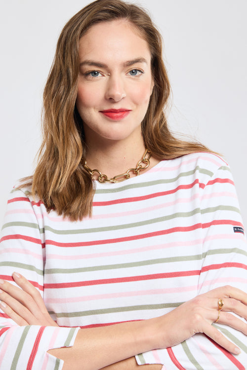 Three-colour Breton striped shirt – rustic cotton - Armor-lux - 2