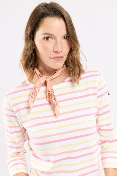 Three-colour Breton striped shirt – rustic cotton - Armor-lux - 2