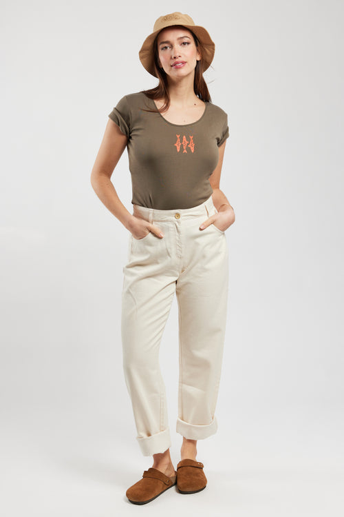 Fish pattern T-shirt - light cotton - Armor-lux - 3