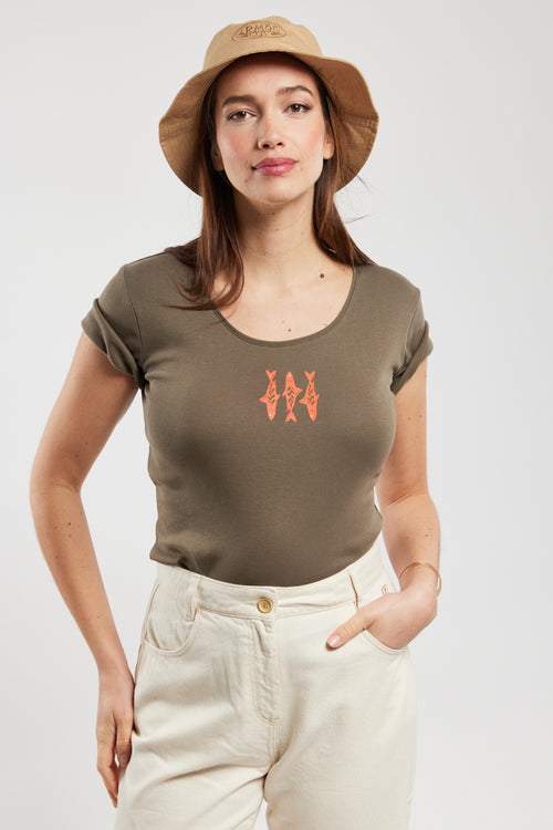 T-Shirt „Fische“ – leichte Baumwolle - Armor-lux - 1