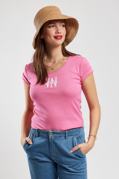 T-shirt 3 poissons - coton léger - Armor-lux - 1