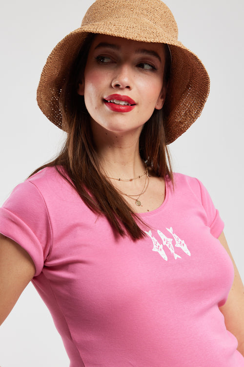 3 Fish pattern T-shirt - lightweight cotton - Armor-lux - 2